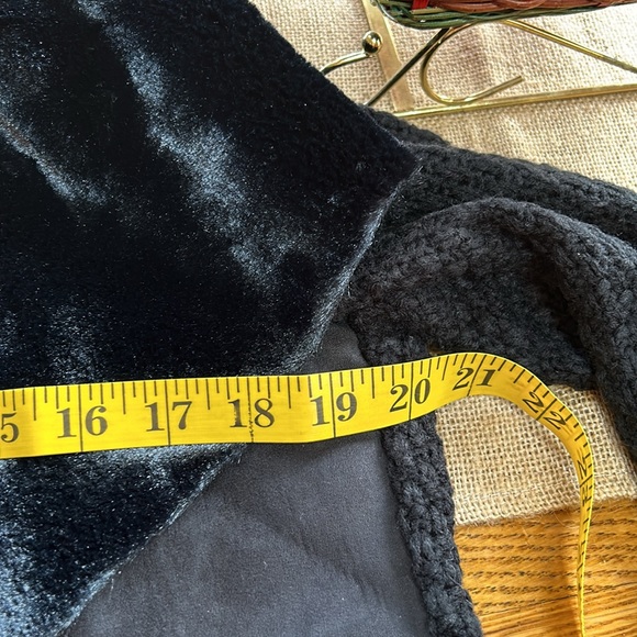 Melissa Paige black open front drape style cardigan.  Sweater back. Size XLP - Picture 7 of 10